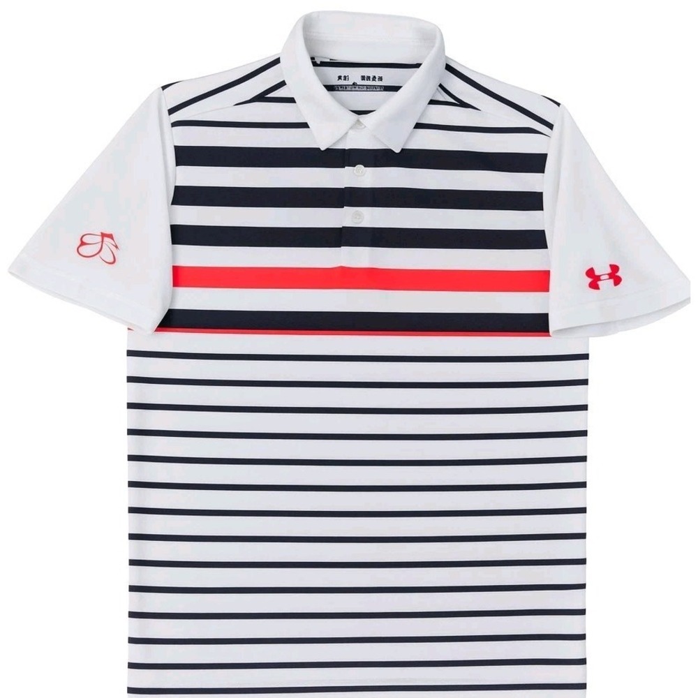 Under Armour Polo Playoff Heatgear Performance Shirt M Loose Golf  Stretch EUC